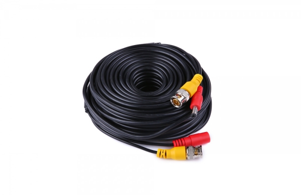 Готовый кабель для TVI/AHD/CVI видеонаблюдения BNC+DC 50 метров
